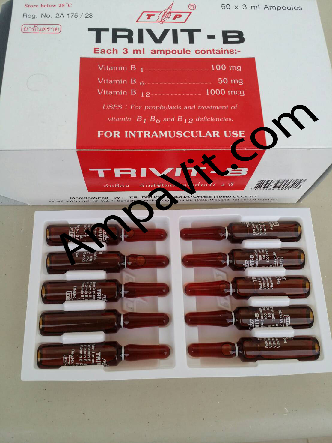 Trivit B complex Tray 10 x 3 ml Ampoules AmpaVit & B124U