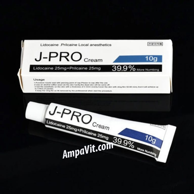 J Pro Lidocaine topical anesthetic 10g 39.9 AmpaVit B124U