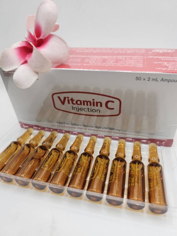 Ascorbic Acid 500mg Injection – Box of 50