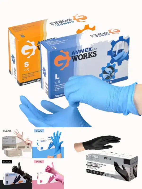AMMEX Disposable Nitrile Gloves